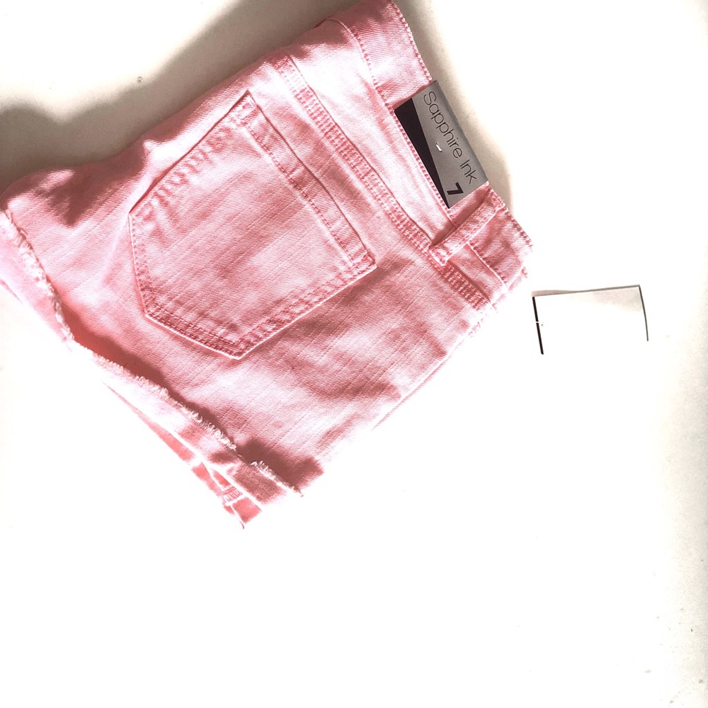 Neon pink sapphire ink shorts